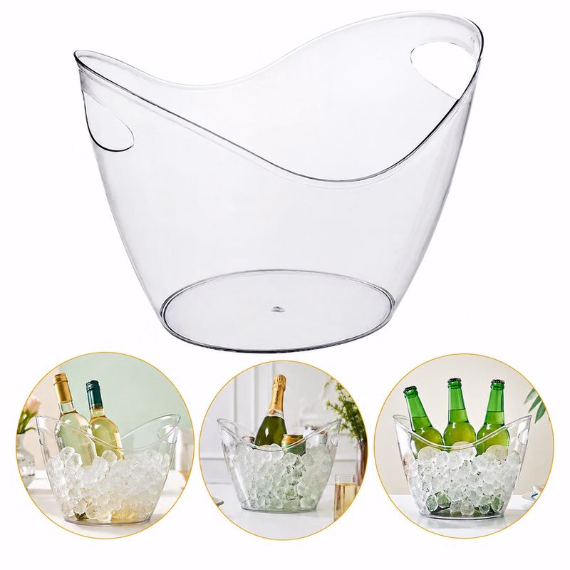 120-Ounce Clear Plastic Beverage Tub For Events