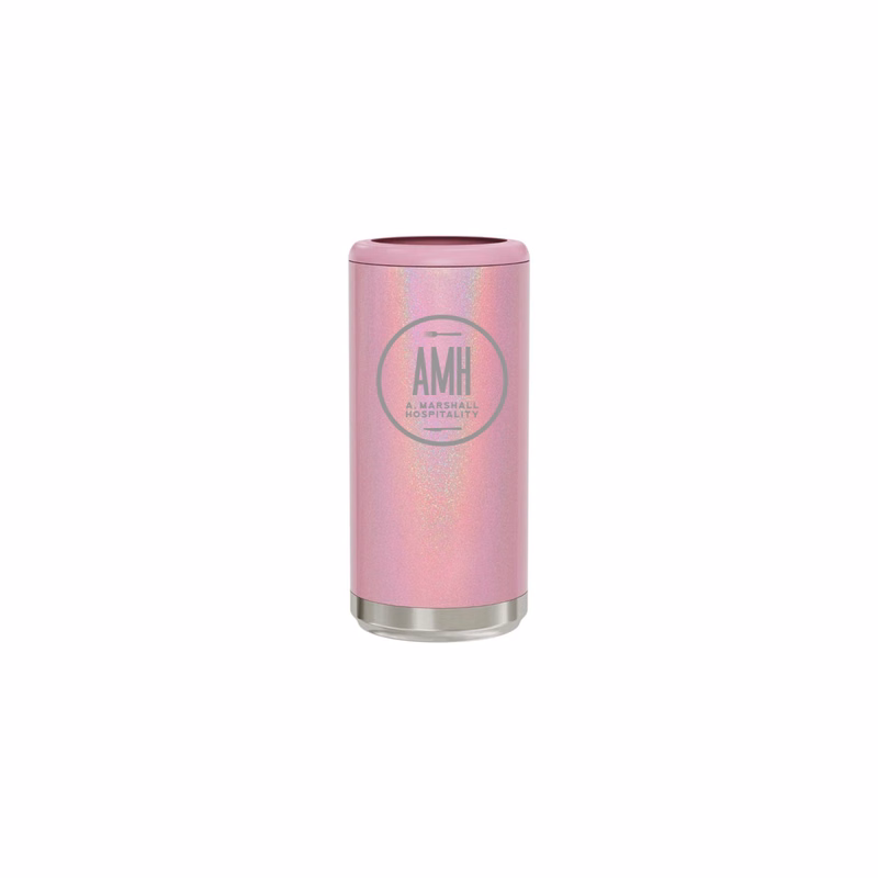 12 Oz. Pink Magic Maars Stainless Steel Skinny Can Cooler