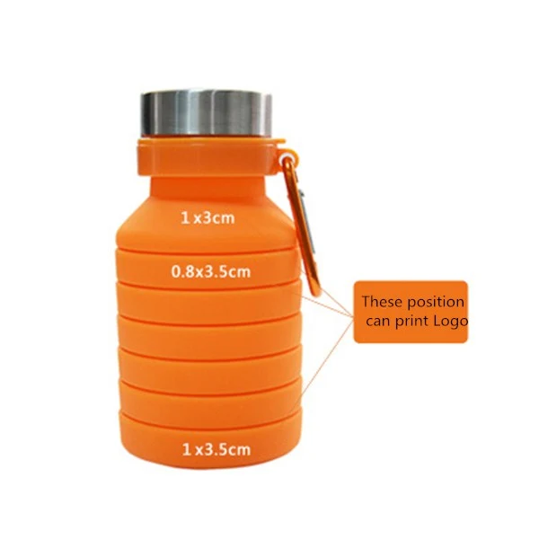 Collapsible Water Bottle,Reuseable BPA Free Silicone Bottles 1