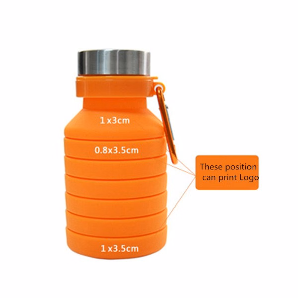Collapsible Water Bottle,Reuseable BPA Free Silicone Bottles