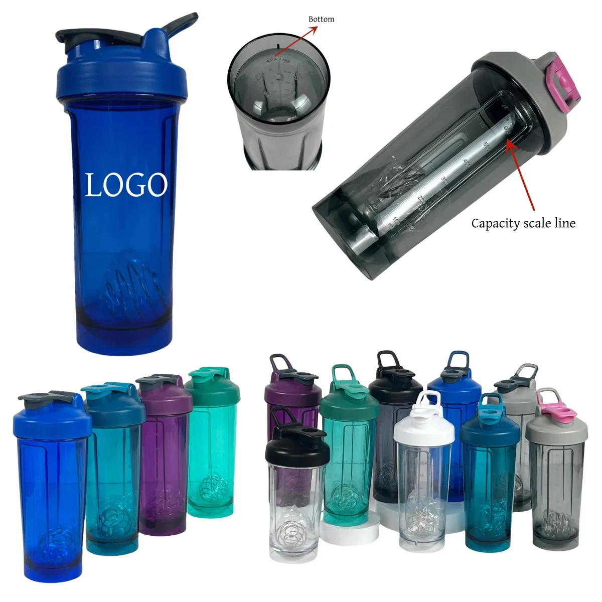20 OZ Protein Blender Boottle Shaker Cups 1