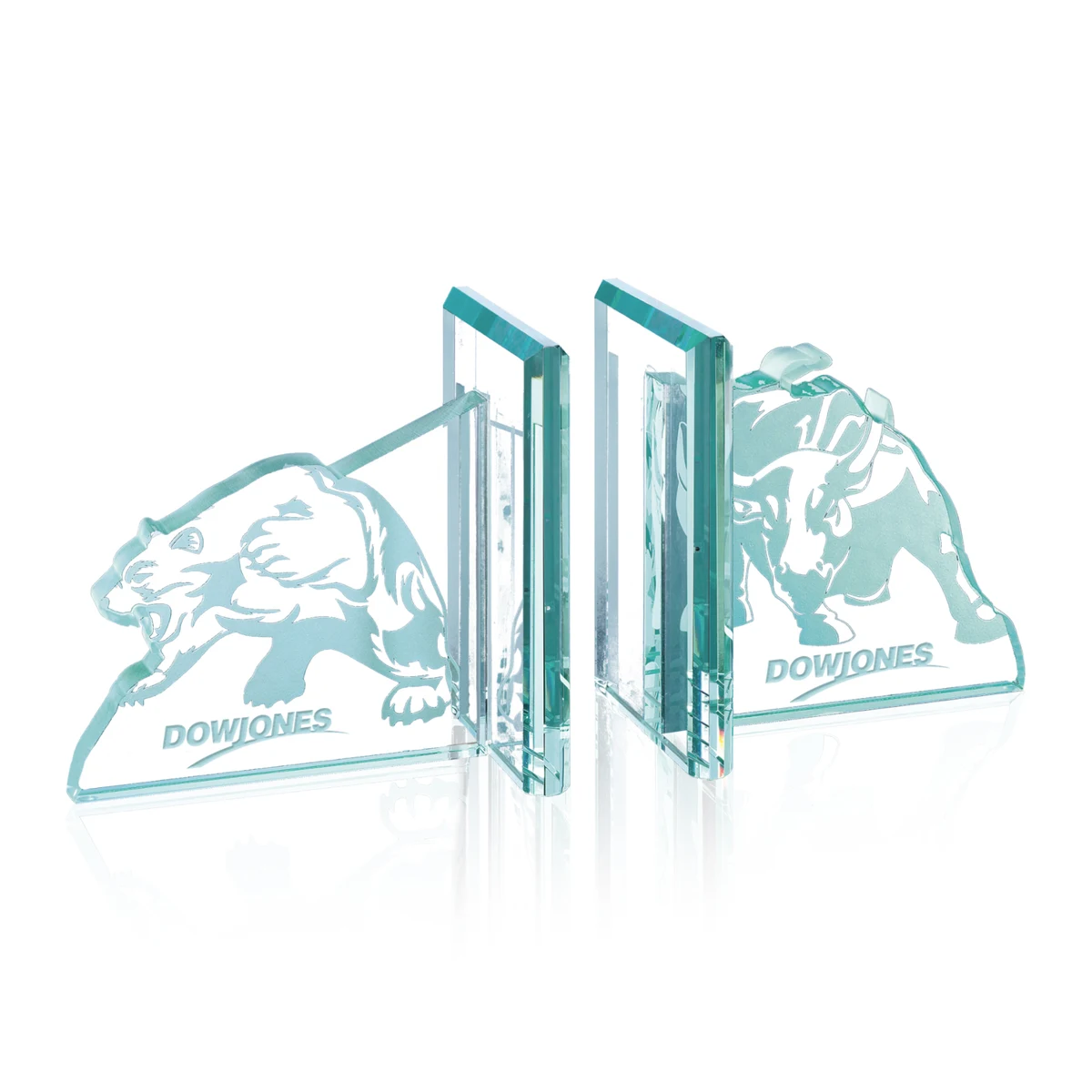 Bull/Bear Bookends - Jade 1