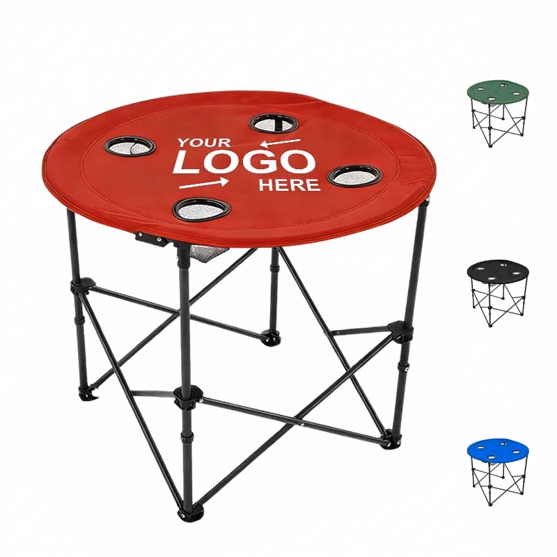 Folding Camping Table With Cup Holders