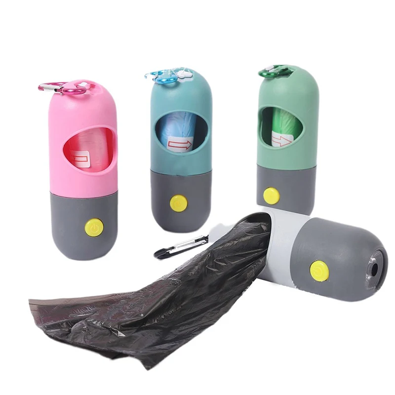 LED Flashlight Dog Poop Bag Dispenser 1