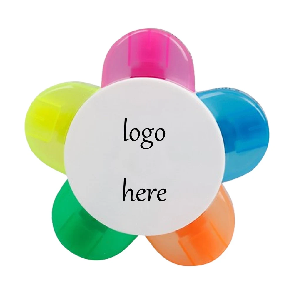 Five Color Petal Shaped Highlighter 1