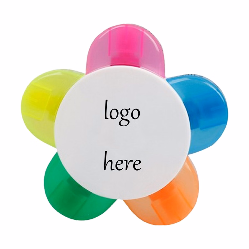 Five Color Petal Shaped Highlighter