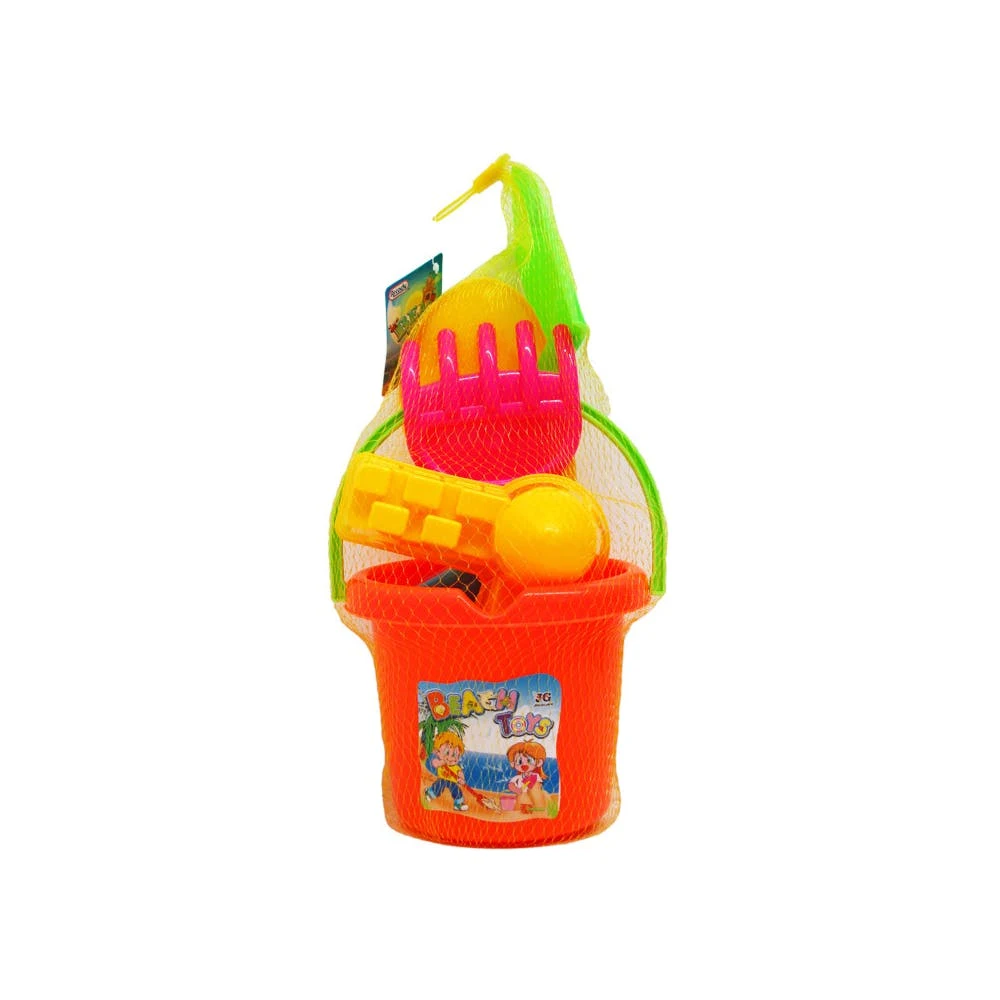 Beach Bucket with Accessories 7" 1