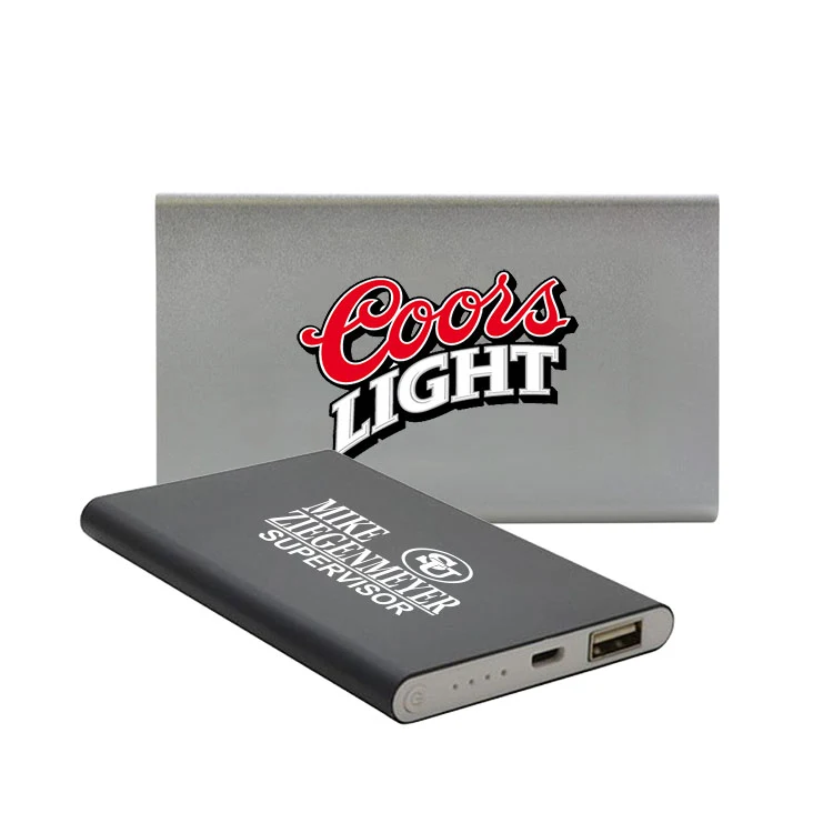 Ultra Slim Metal 4000mAh Portable Charger Power Bank 1