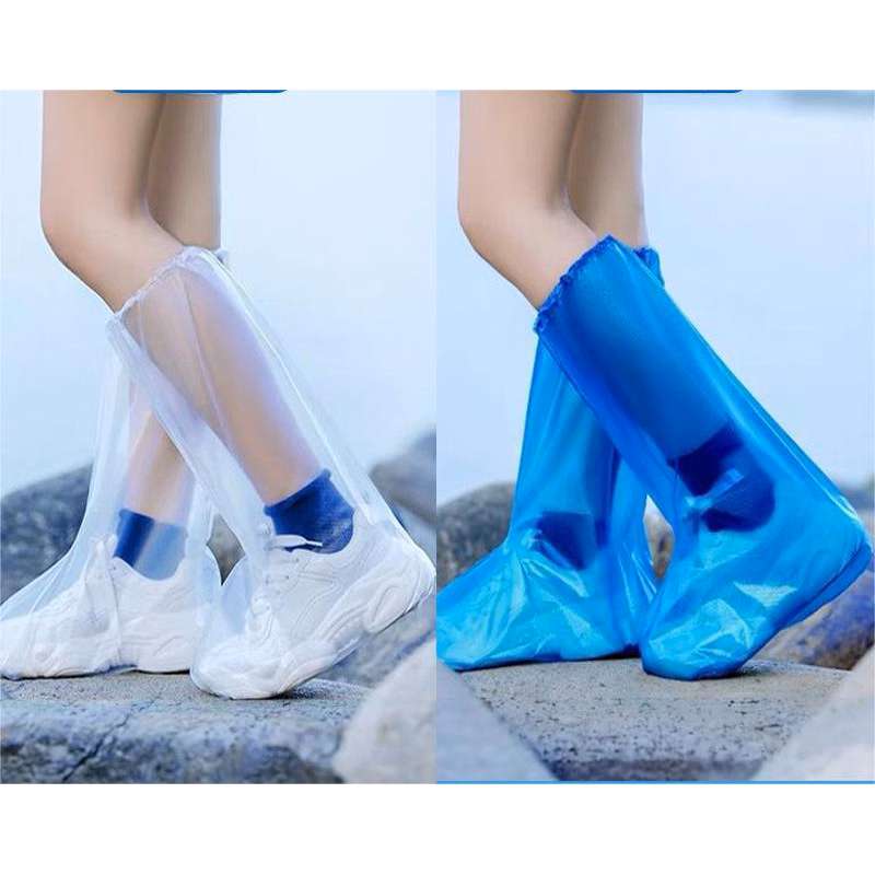 Waterproof and non-slip thick-soled shoe covers