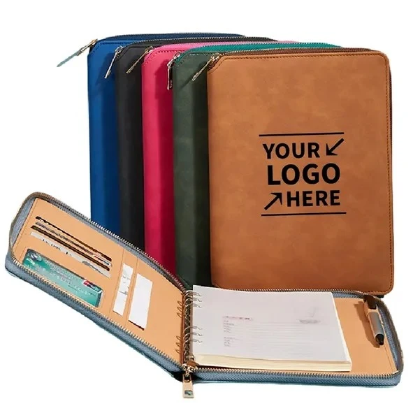 A5 Multifunction Business Binder Notebook Zipper Folder Bag 1