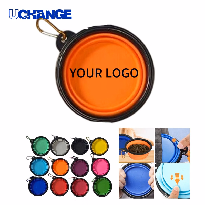Portable TPE Pet Bowl with Carabiner