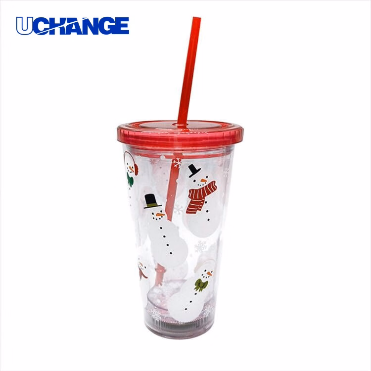 LED Light Up Tumbler Mug with Straw