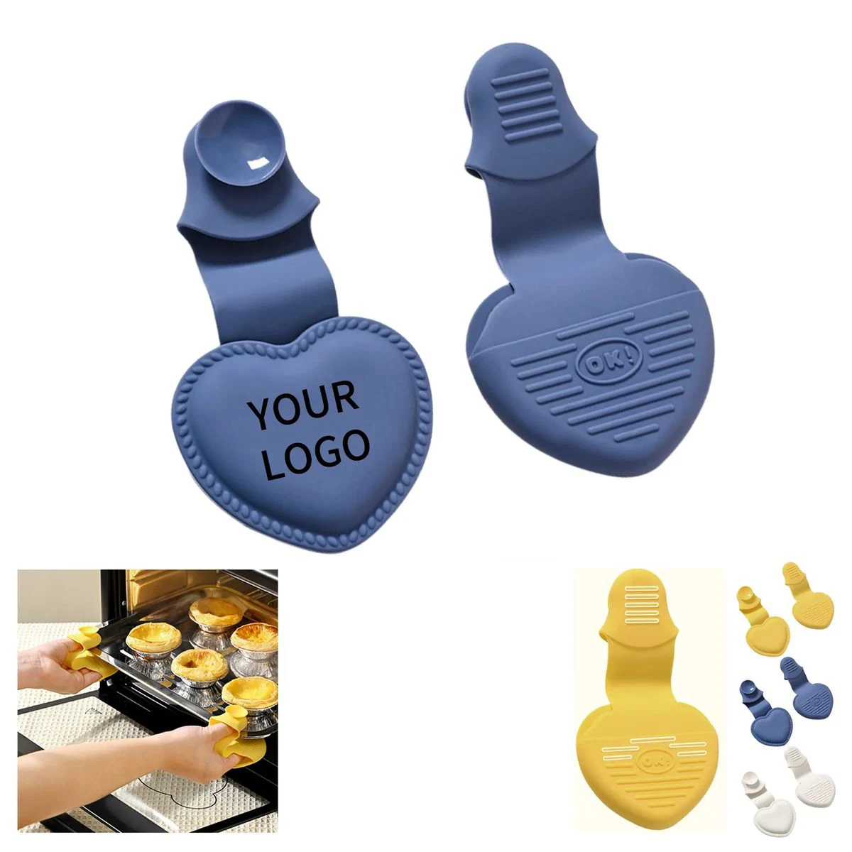Compact Silicone Oven Gloves for Kitchen Use 1