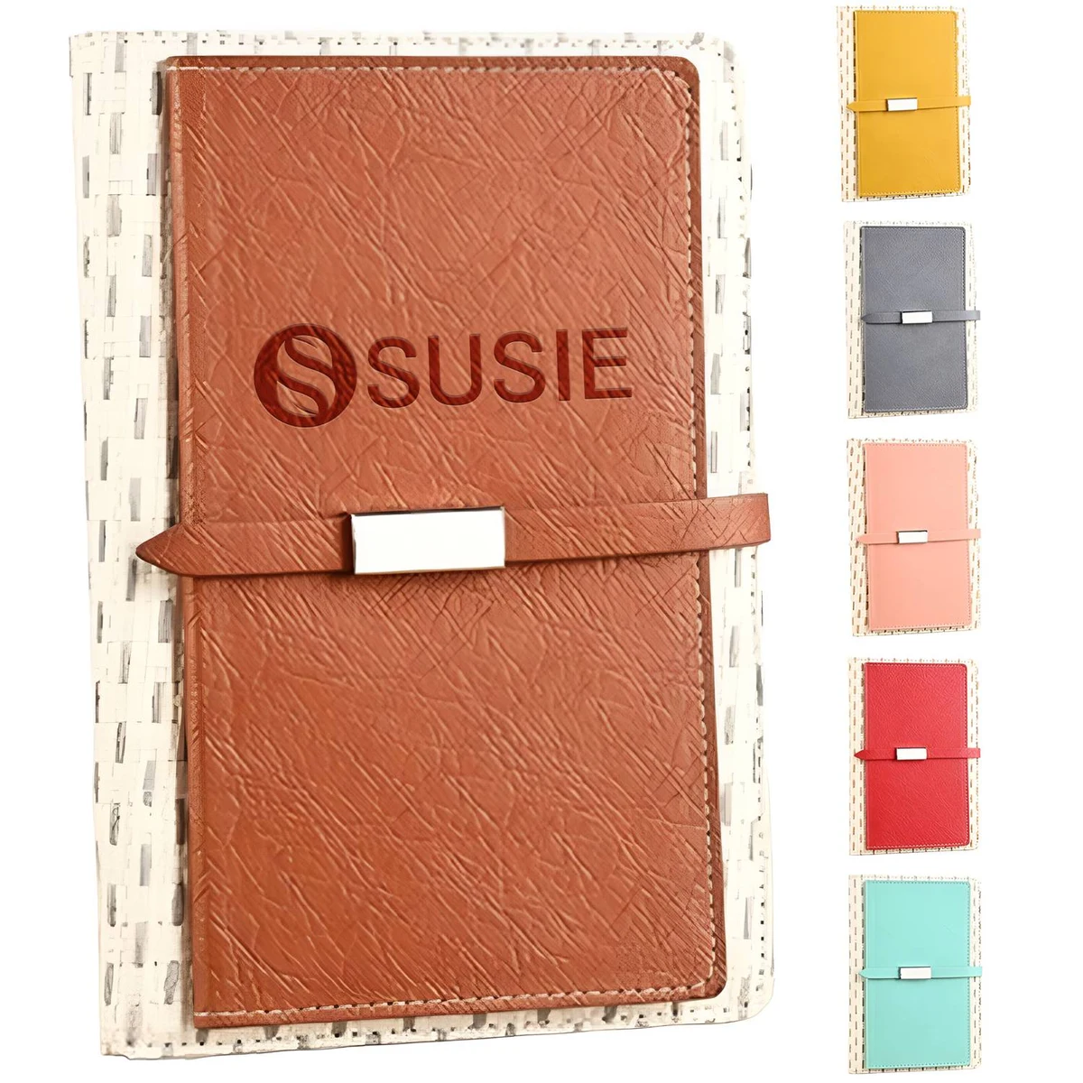 A5 PU Leather Hardcover Notebook w/ Buckle 1