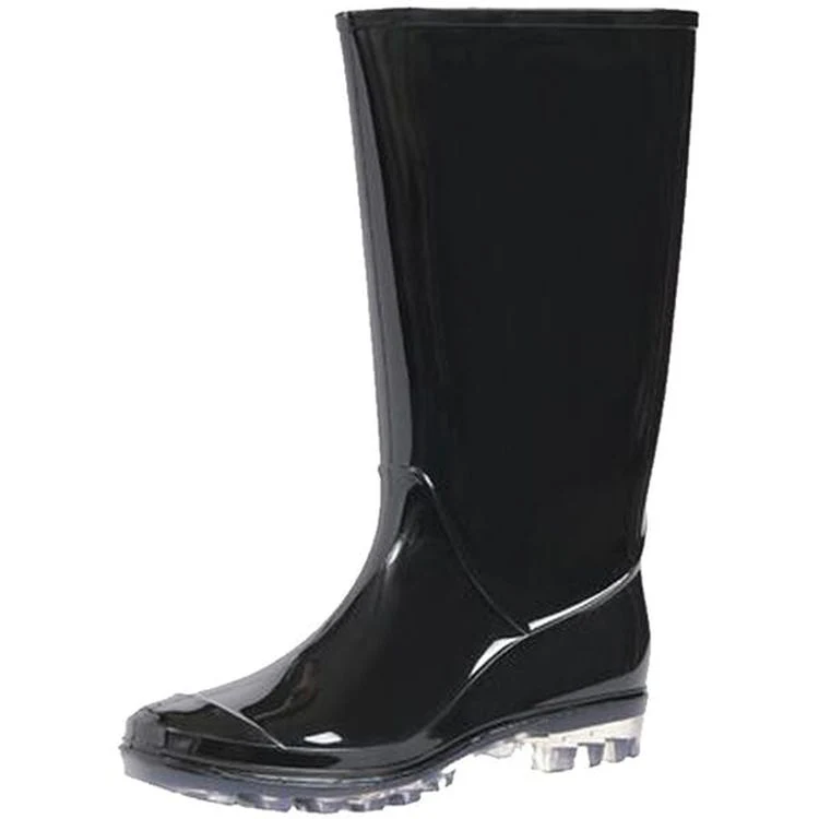 Women's Fashion Rain Boots - Black Sizes S - XL 1
