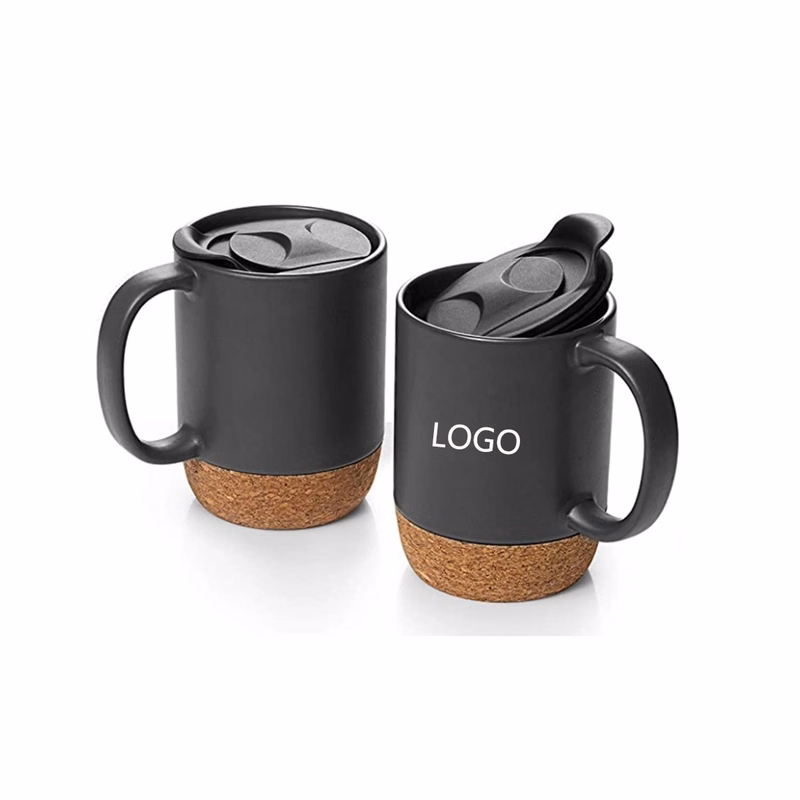 12oz Ceramic Coffee Mug with Cork Bottom