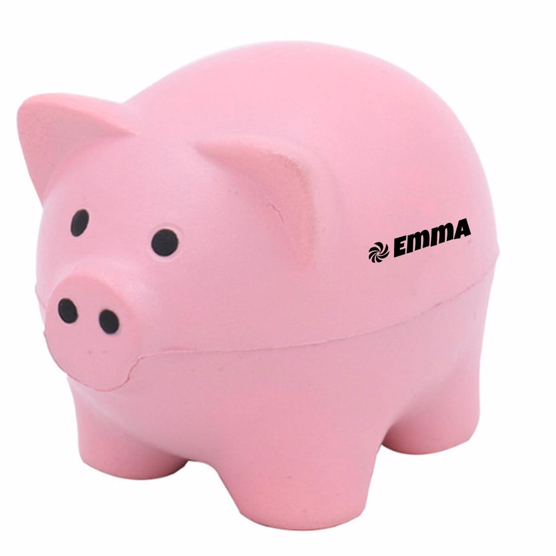 Custom Color Squishy Pig Stress Ball Fidget Toy