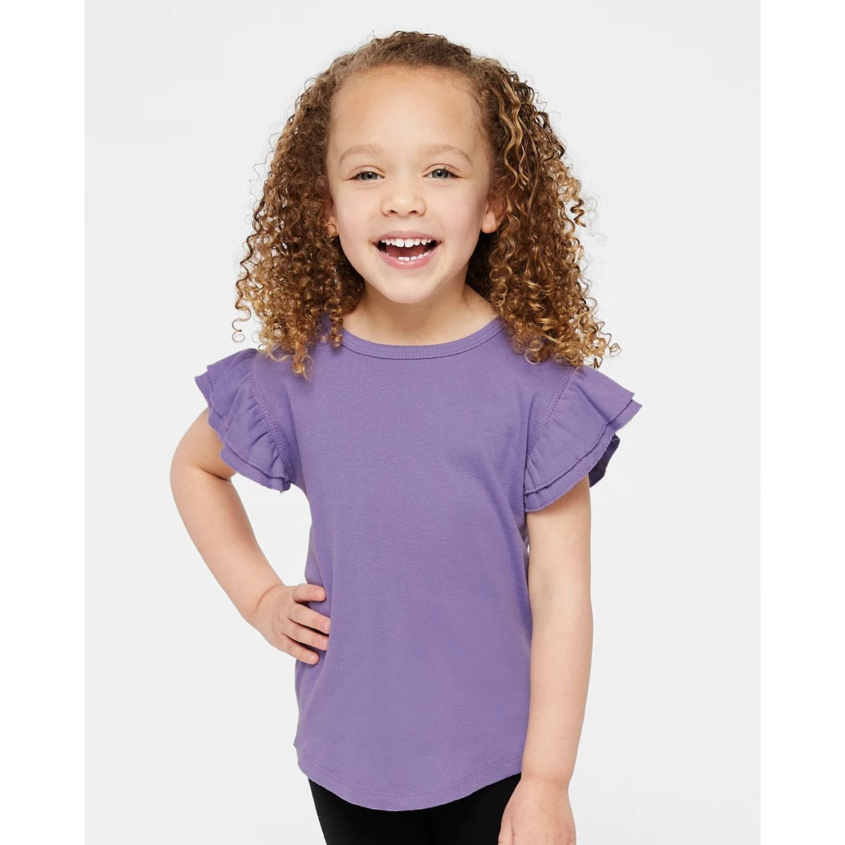 Toddler Flutter Sleeve Tee - 3339 1