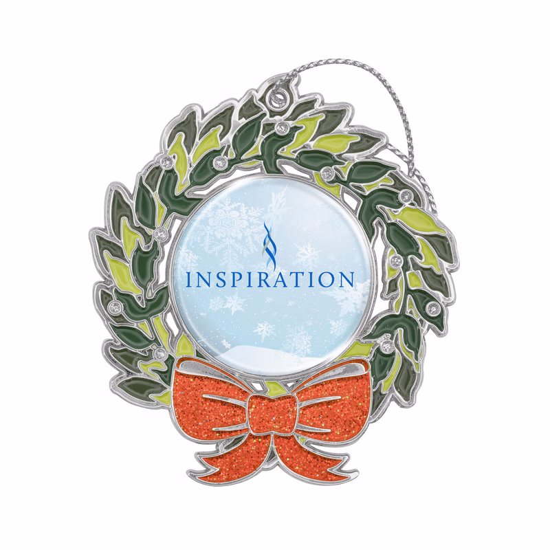 Glitter Wreath Holiday Ornament