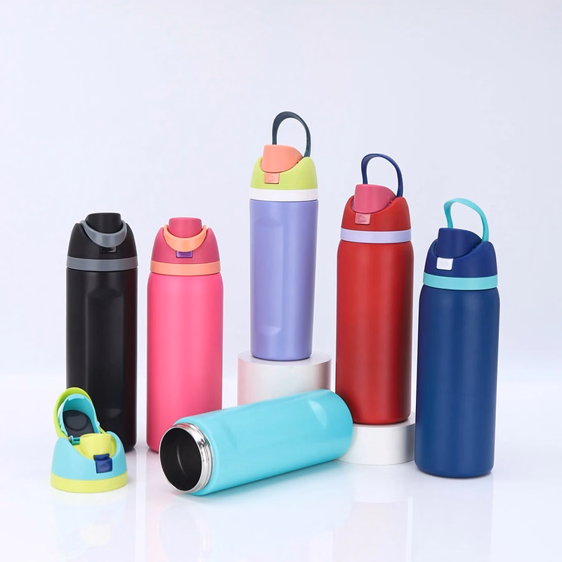 16 Oz. Leak Proof Spout Lid Water Bottle with Straw