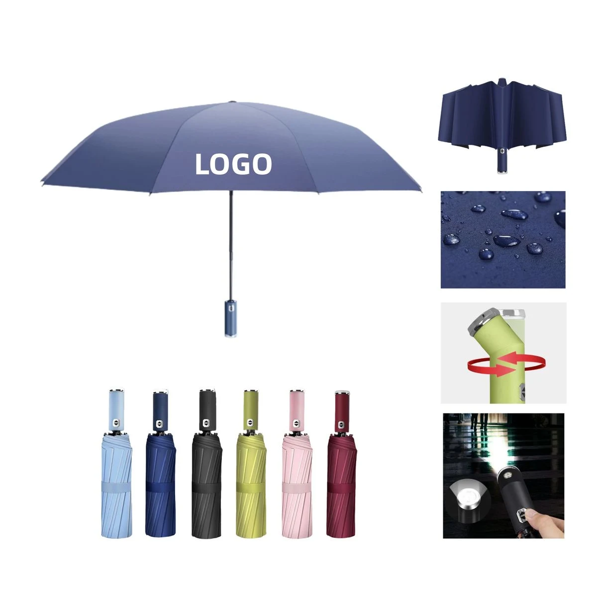 Large Canopy With Flashlight Handle 1
