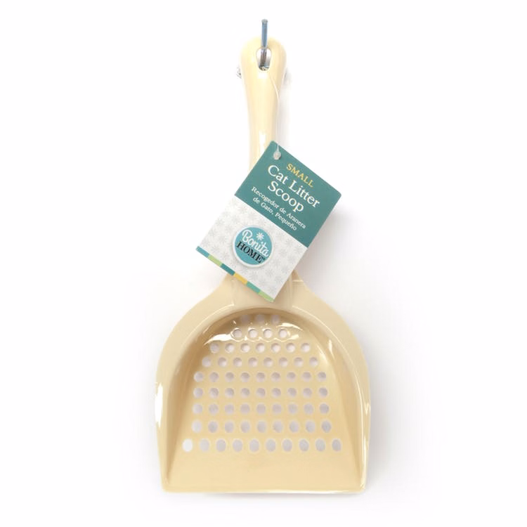 Small Cat Litter Scoops - Beige 9.75"
