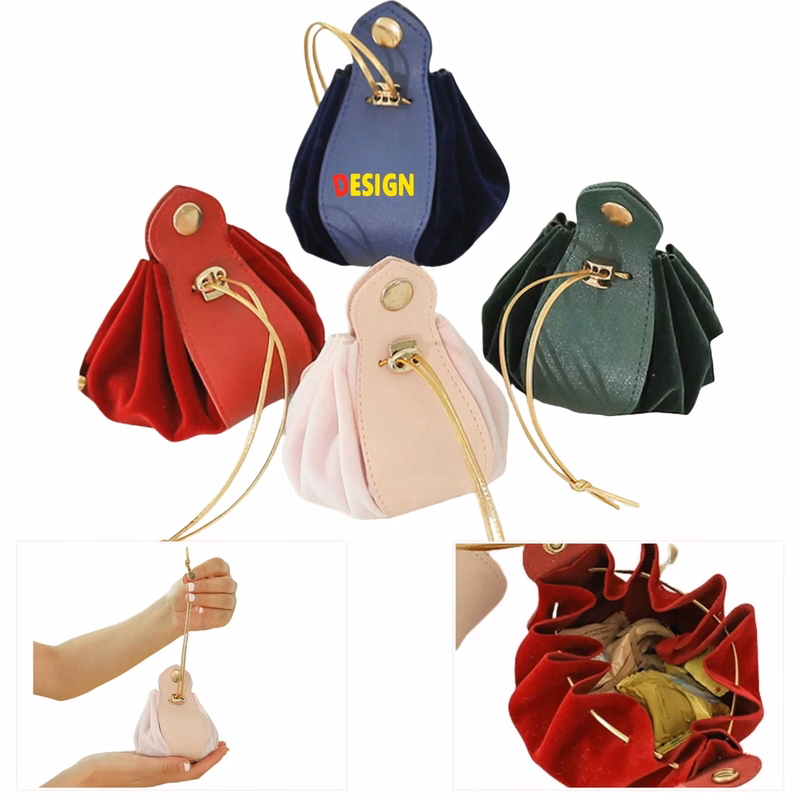 PU Drawstring Coin Pouch