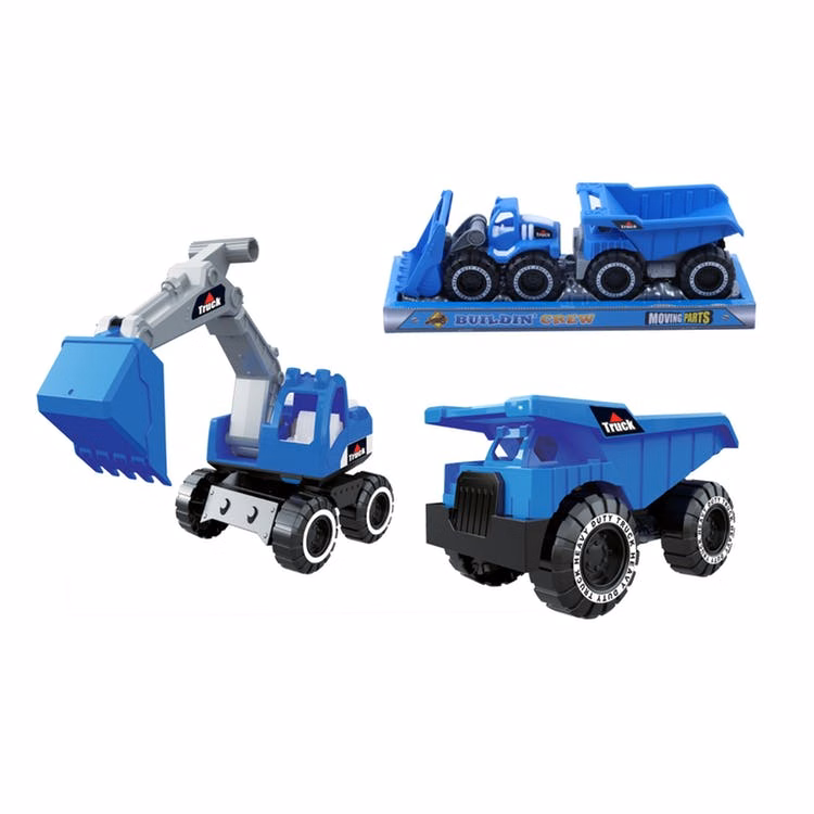 Buildin' Crew Construction Vehicles - 2 Piece Set Assorted