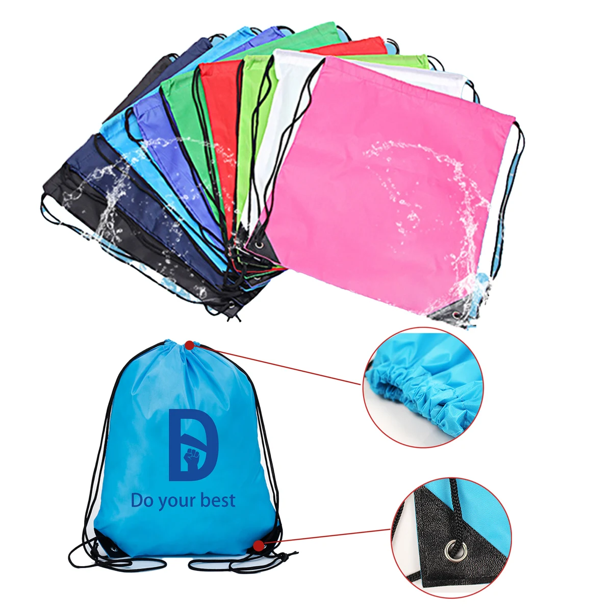 Sports Travel Drawstring Bag MOQ 50 1