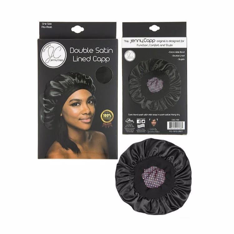 Double Satin Lined Capps - Black