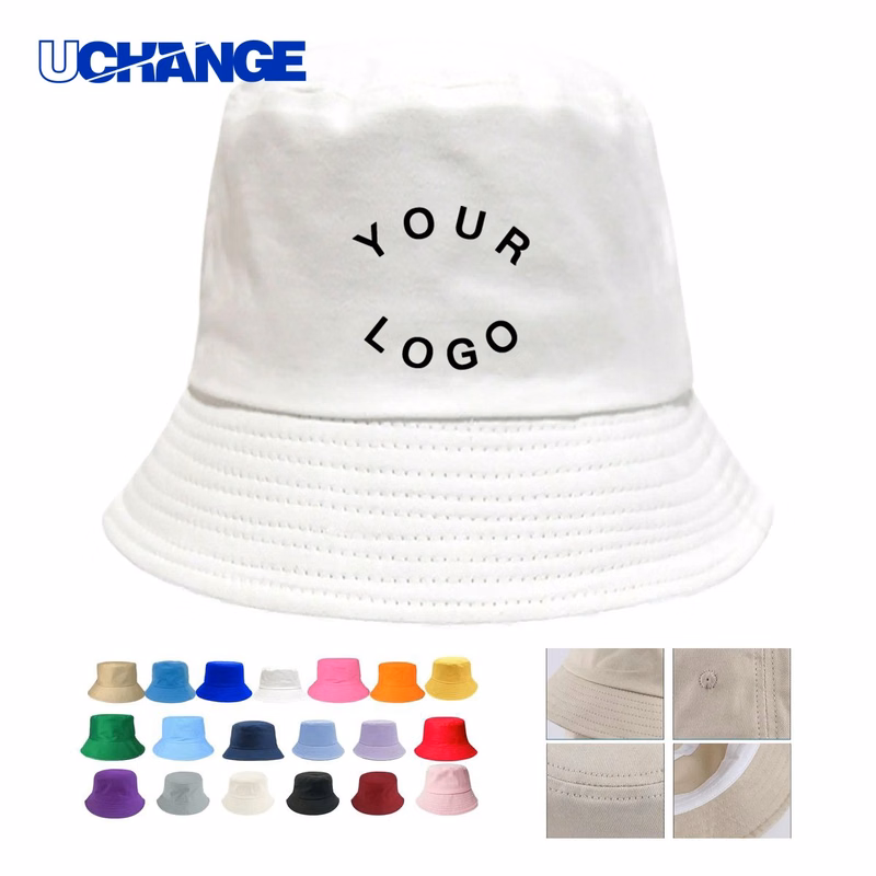 Cotton Bucket Hat Headwear Wide Brim 22.8 Inch for Outdoor Use