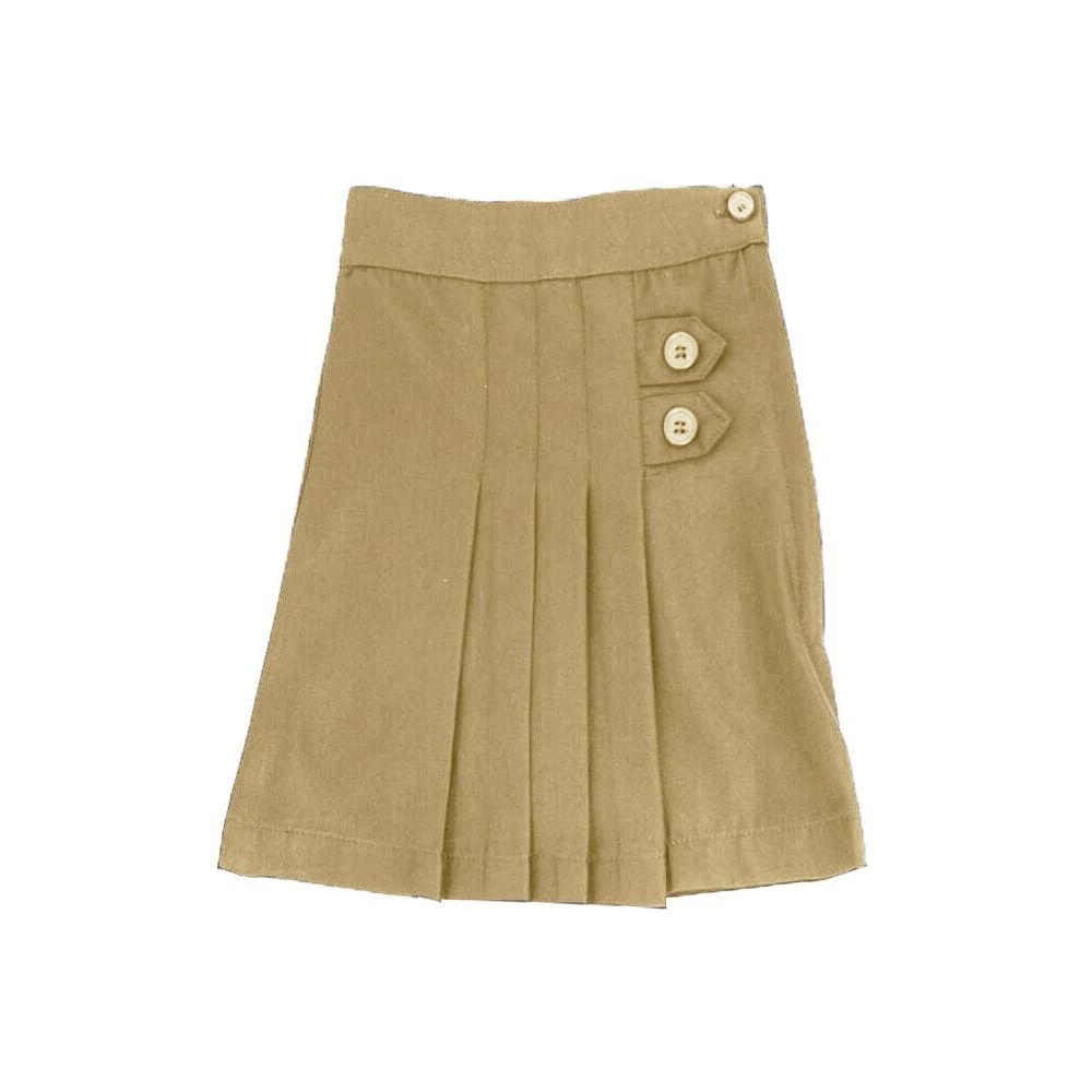 Girls' Uniform Scooter Skirts - Sizes S - XL Khaki 1