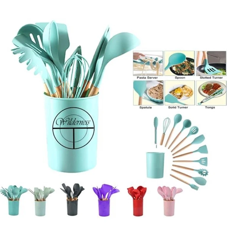 12 Piece Silicone Non-stick Pan Kitchenware 1