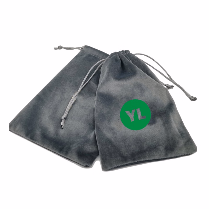 MOQ50 Custom Velvet Drawstring Pouch for Jewelry with Logo