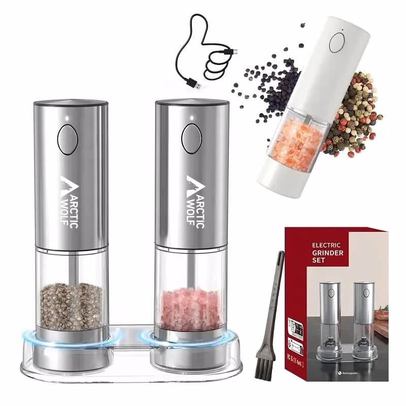 Automatic Pepper Mill with Adjustable Coarseness