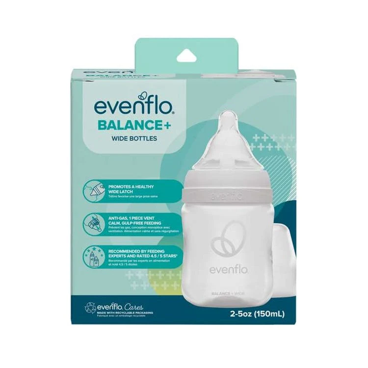 Evenflo Wide Bottles 5oz 2pk 1