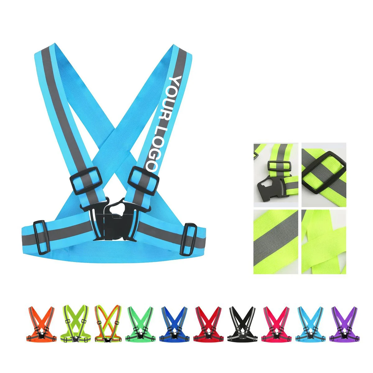 Adjustable Reflective Vest for Jogging and Cycling 1