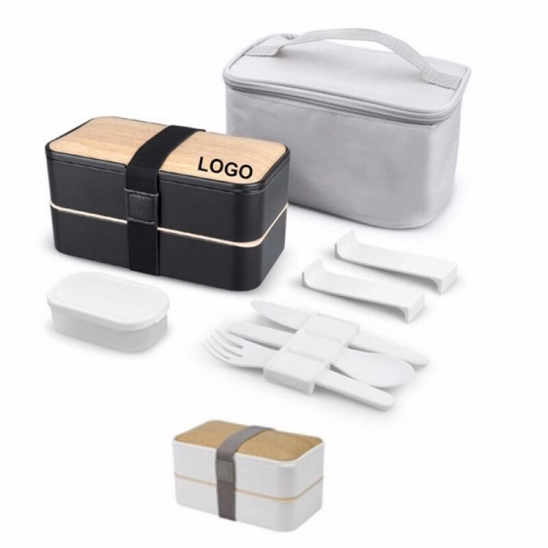 2-Layer Bento Box With Cultery And Lunch bag
