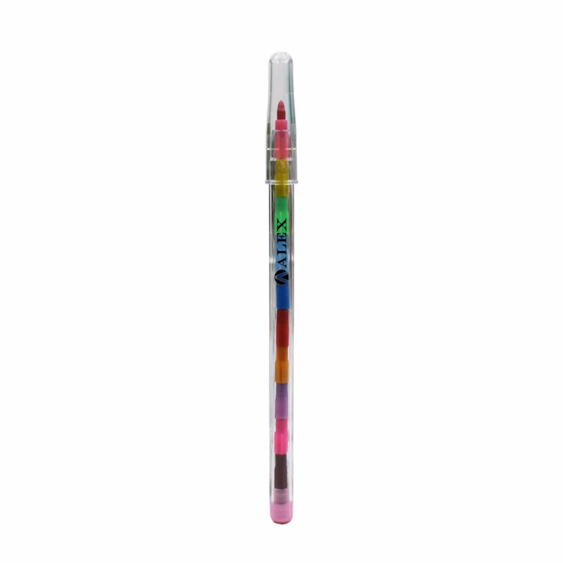 11-Color Stackable Crayons Set for Kids Creative Play