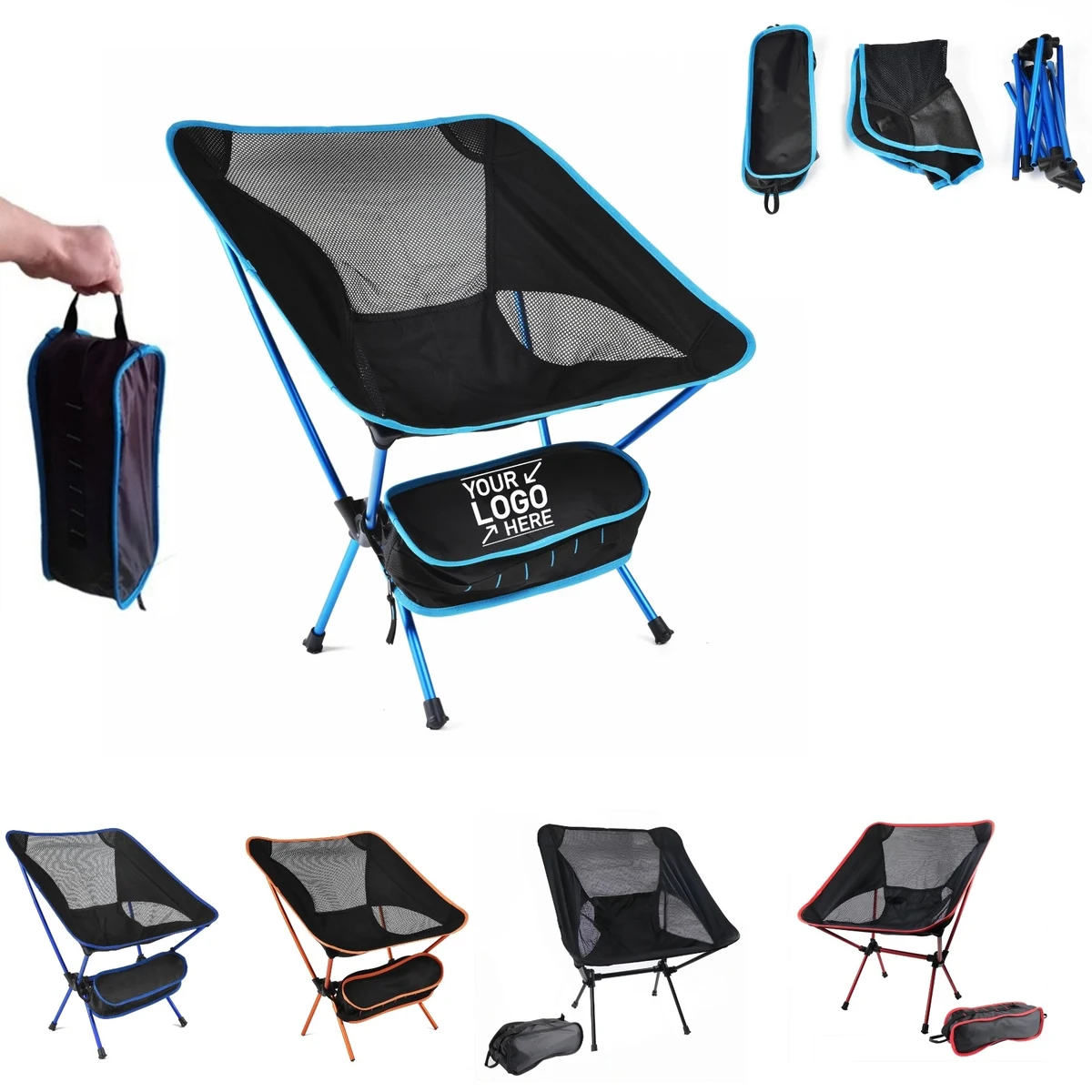 Outdoor Portable Folding Chair With Storage Bag 1