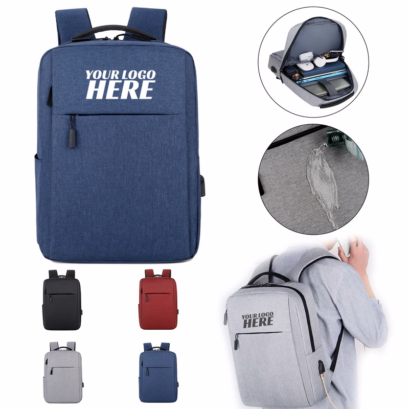 Water-Repellent College Laptop Bag