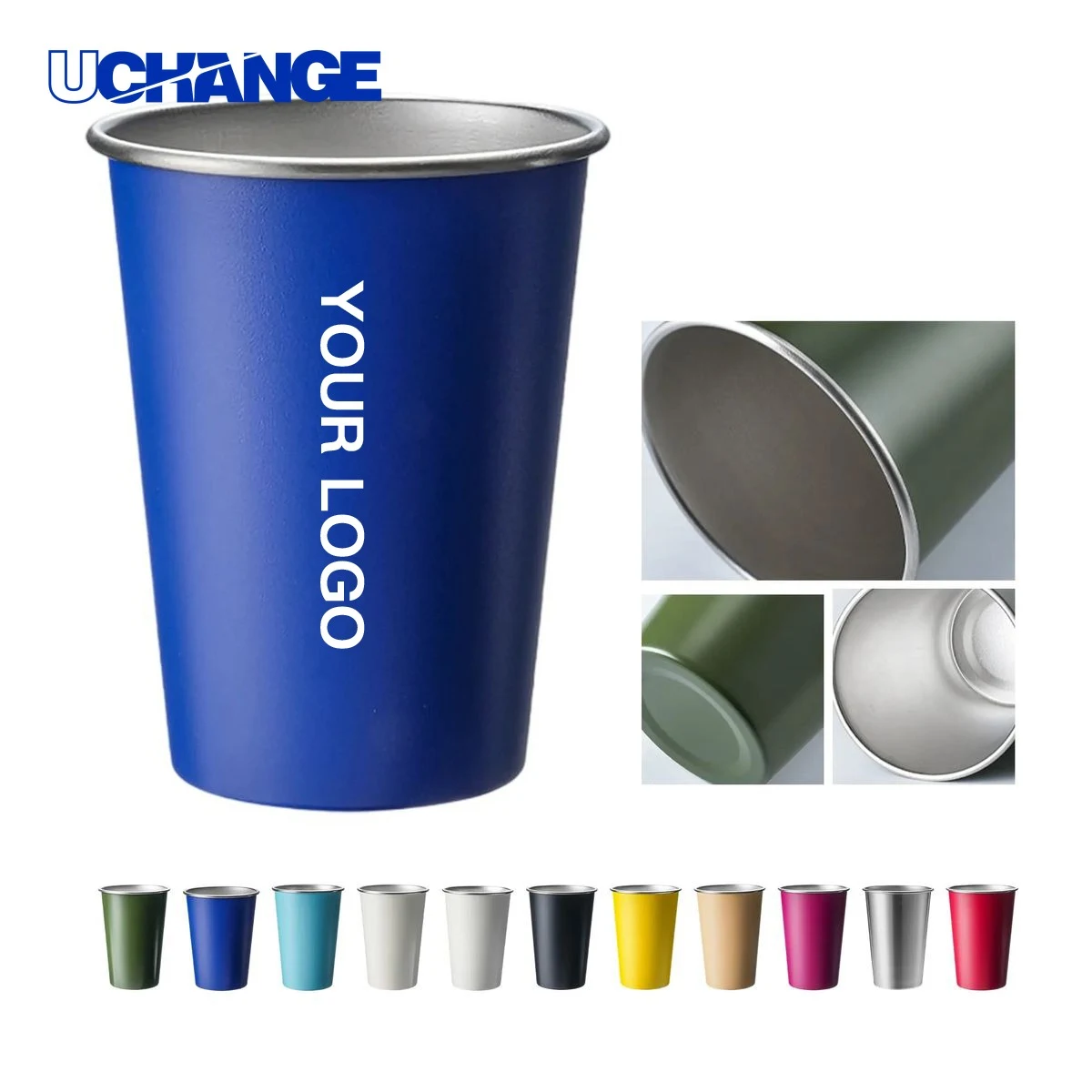 Stainless Steel Tumbler Drinkware 16oz Non Slip Exterior 1