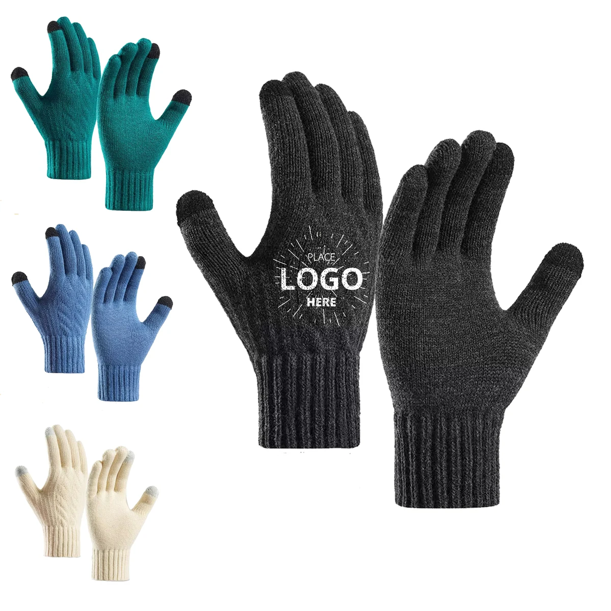 Practical and Sensitive Touchscreen Knit Gloves 1