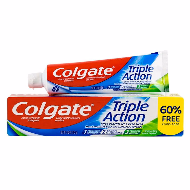 Colgate Triple Action Toothpastes 4 oz