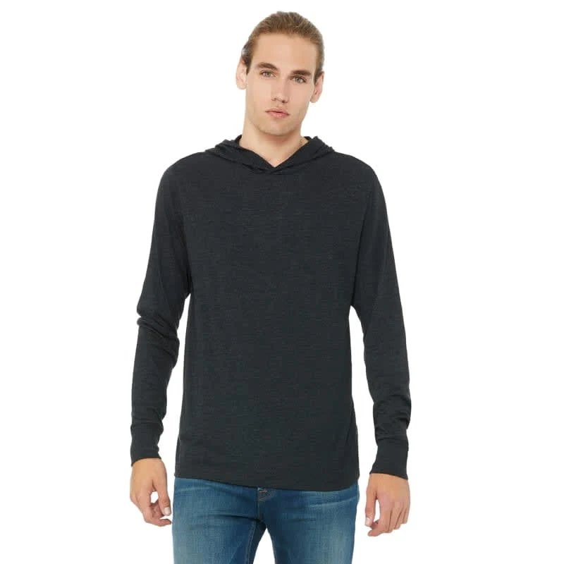 Bella Unisex Jersey Long-Sleeve Hoodie 1