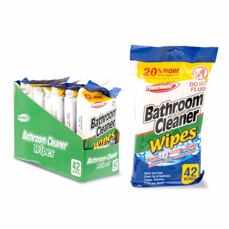 PowerHouse Bathroom Cleaner Wipes