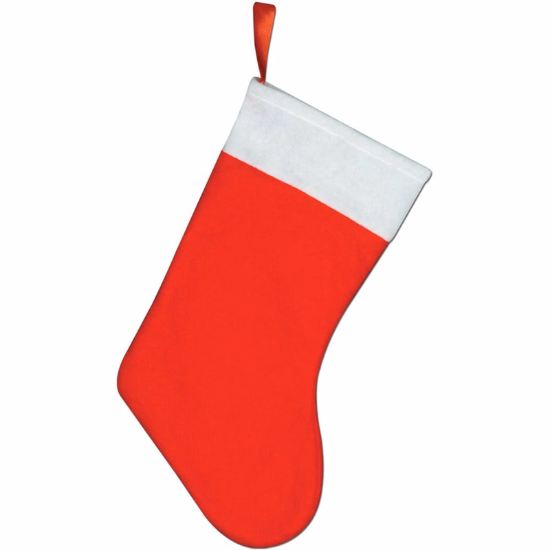 Felt Christmas Stockings - Red 15"