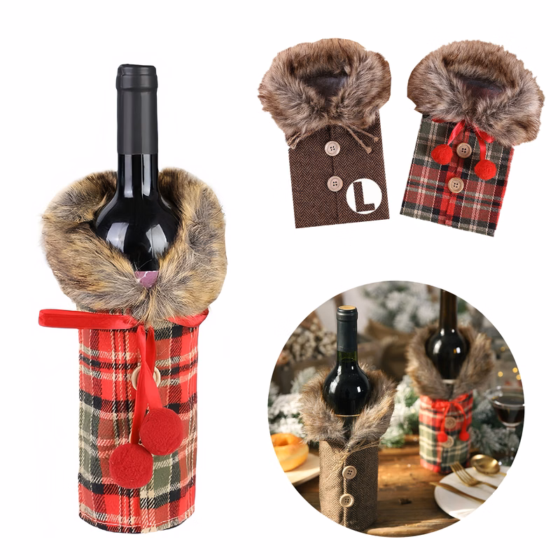 Holiday Wine Bottle Covers