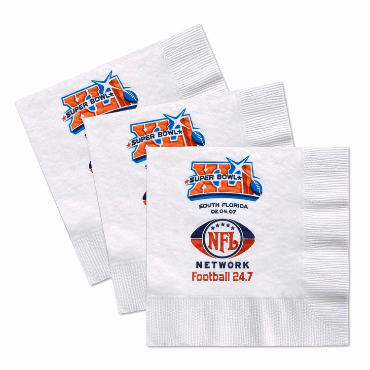 3-Ply, White Facial-grade Beverage Napkin