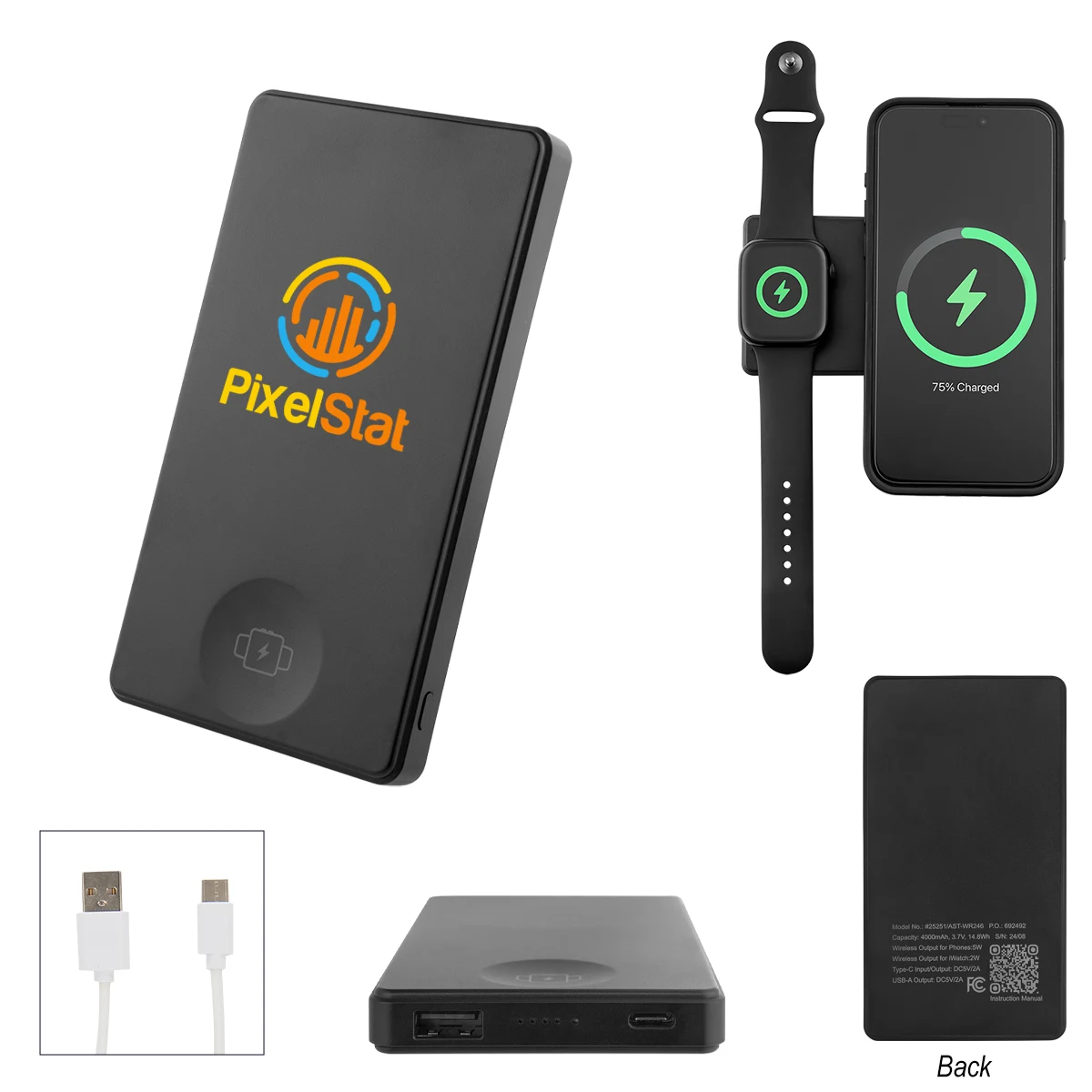 Rabs Magnetic Wireless Power Bank & Watch Charger 1
